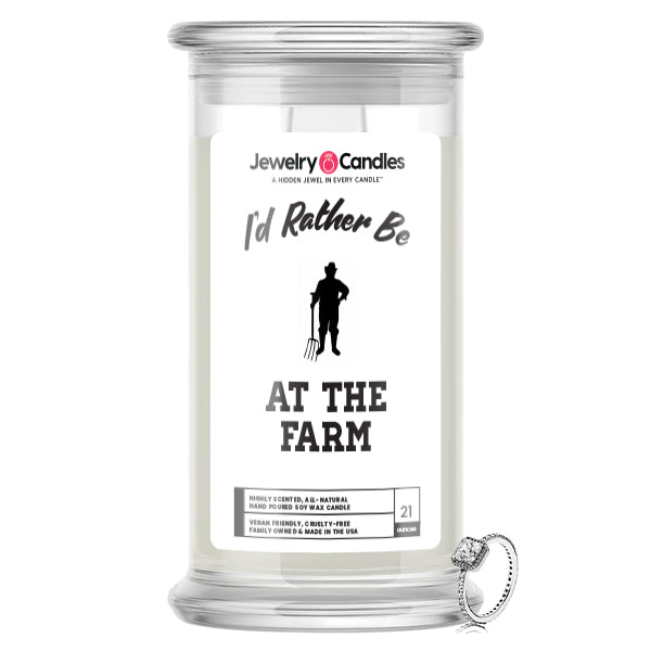 I'd rather be At The Farm Jewelry Candles