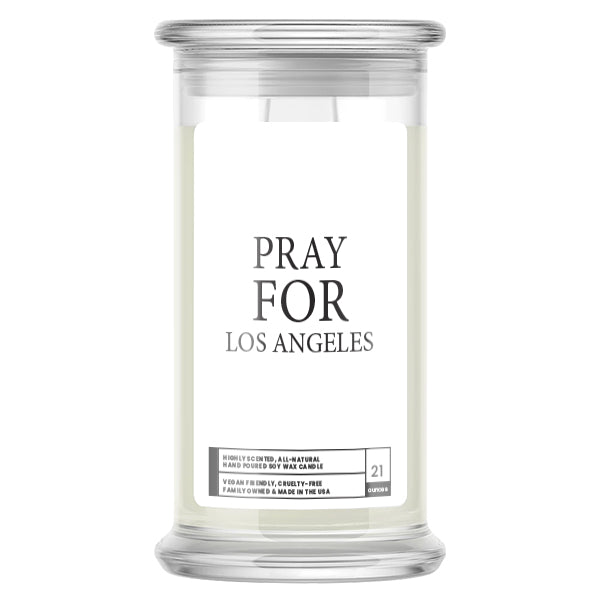 Pray For Los Angeles Candle