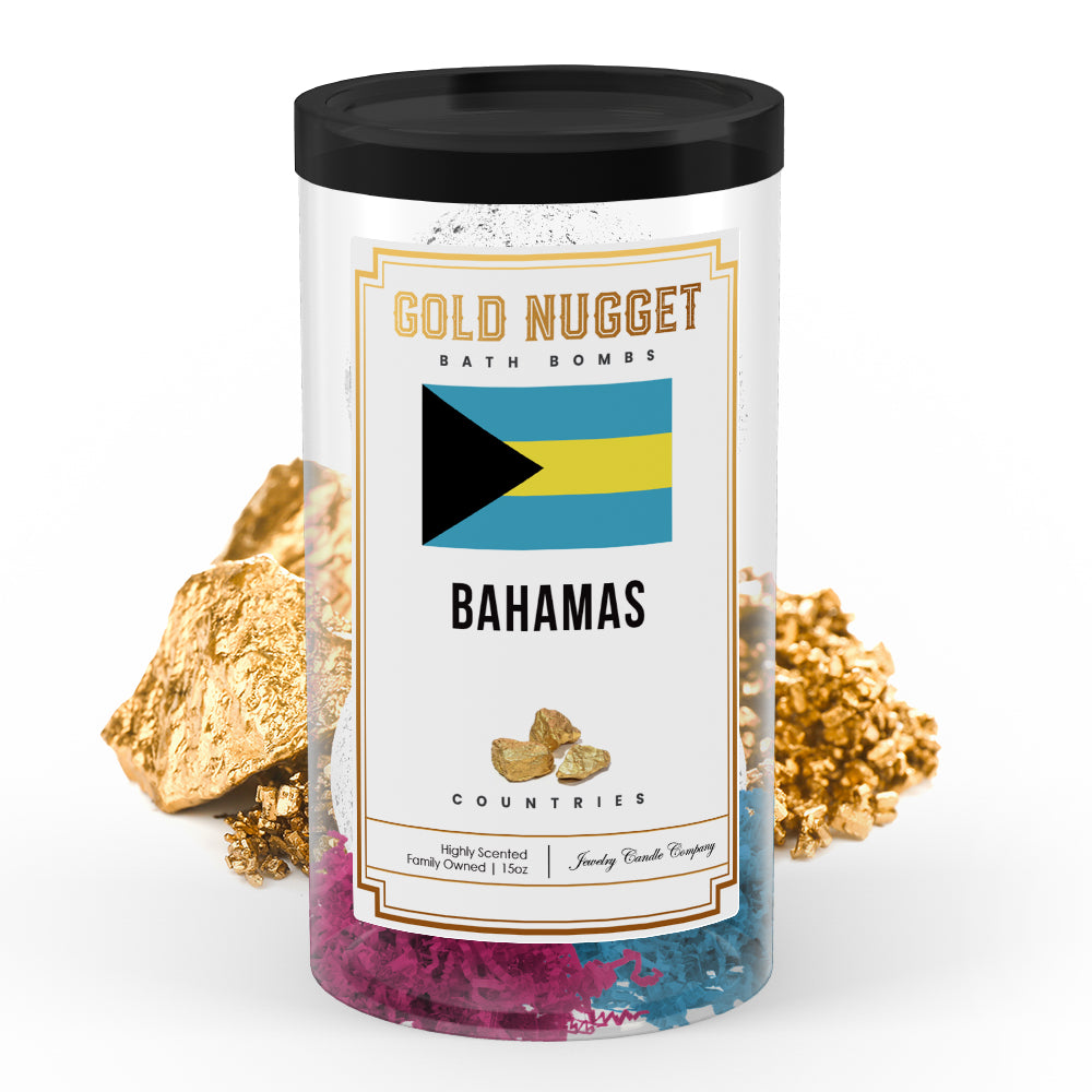 Bahamas Countries Gold Nugget Bath Bombs