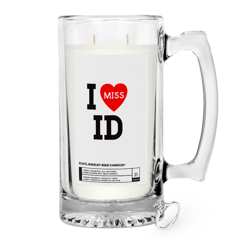 I miss ID State Jewelry Beer Candles