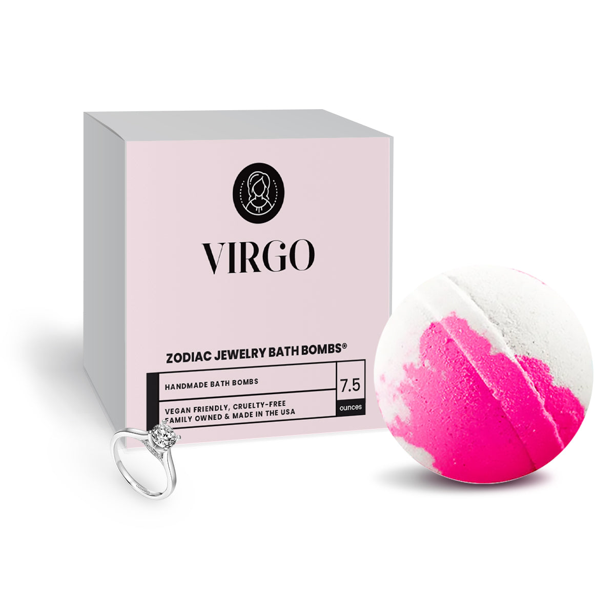 Virgo Zodiac Jewelry Bath Bomb
