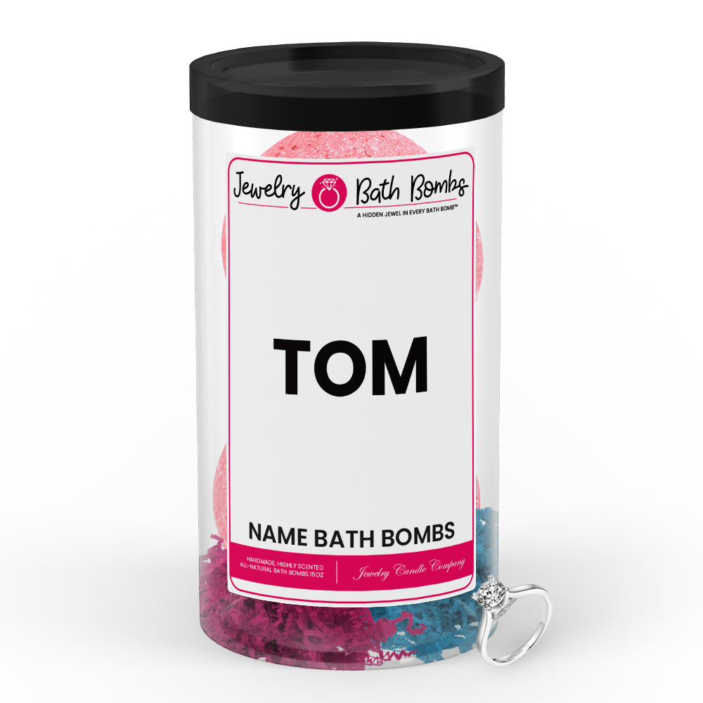 TOM  Name Jewelry Bath Bomb Tube