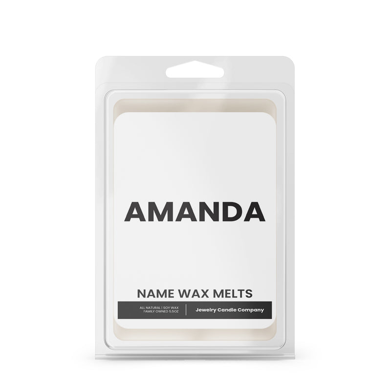 AMANDA Name Wax Melts