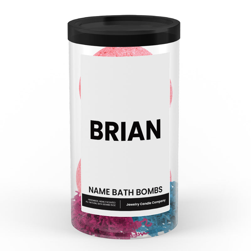 BRIAN Name Bath Bomb Tube