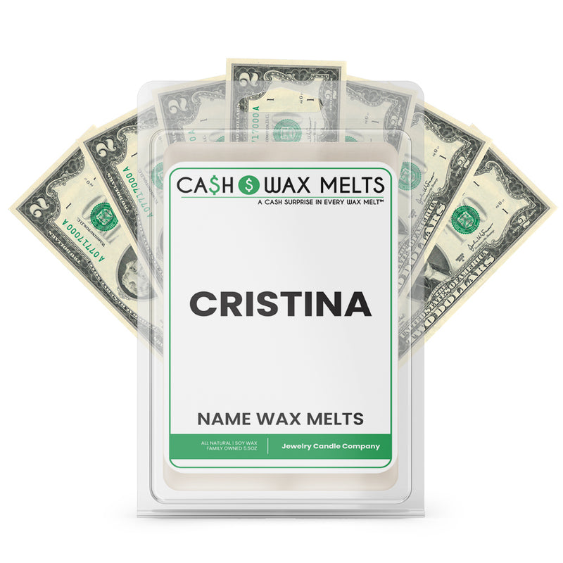 CRISTINA Name Cash Wax Melts