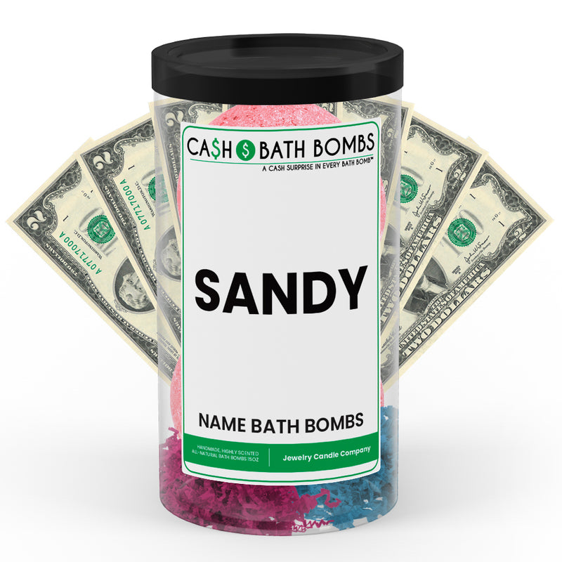 SANDY Name Cash Bath Bomb Tube
