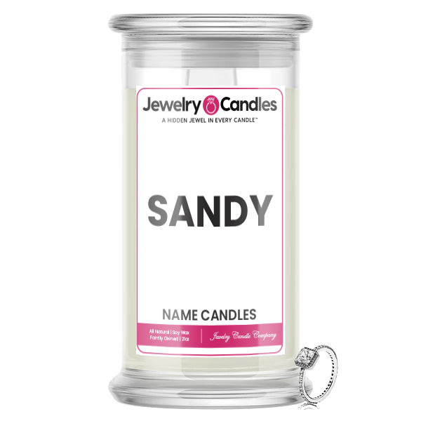 SANDY Name Jewelry Candles