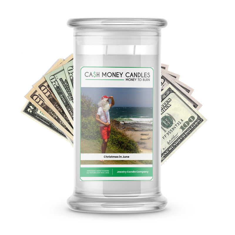 Christmas in June Cash Candle