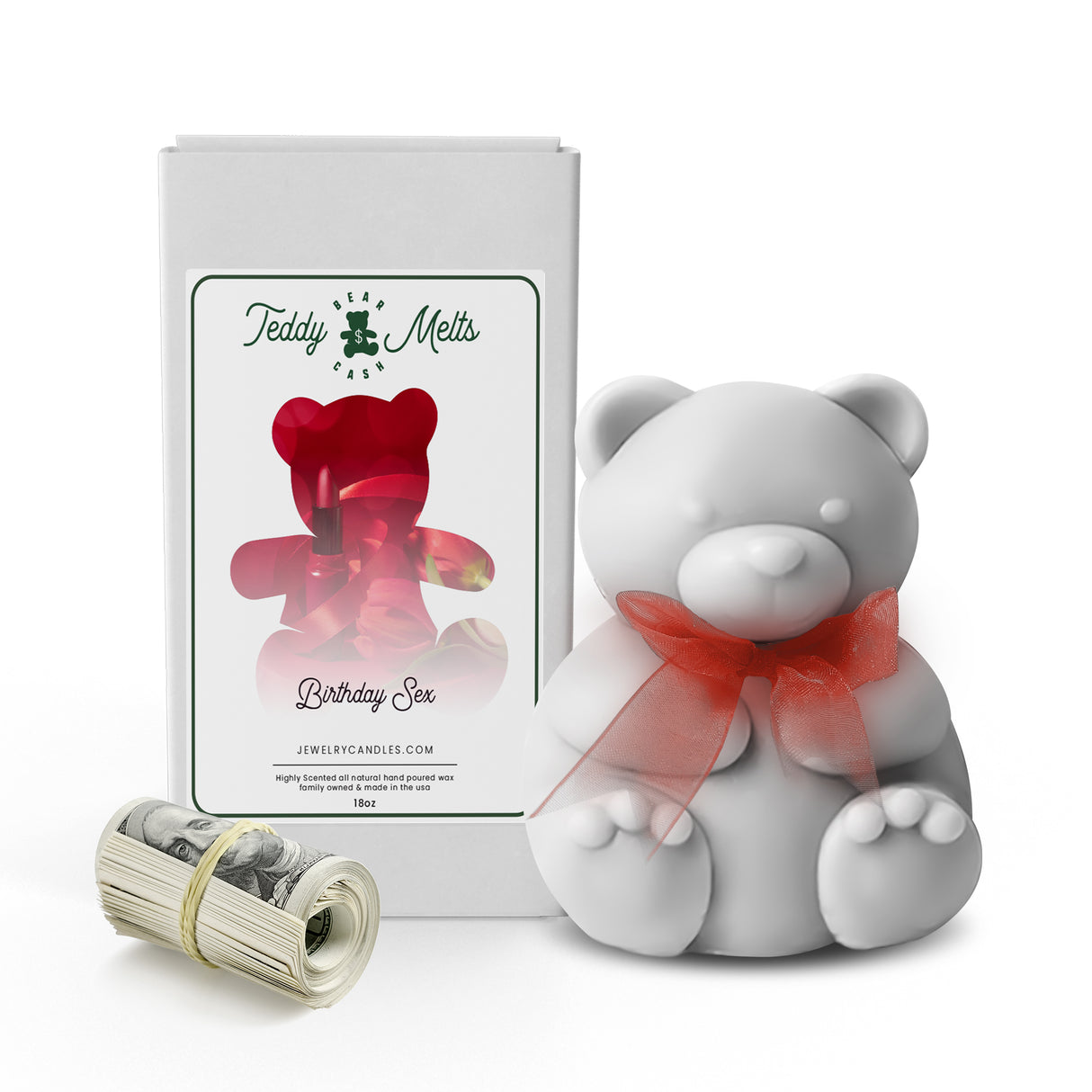 Birthday Sex Cash Money GIANT Teddy Bear Wax Melts