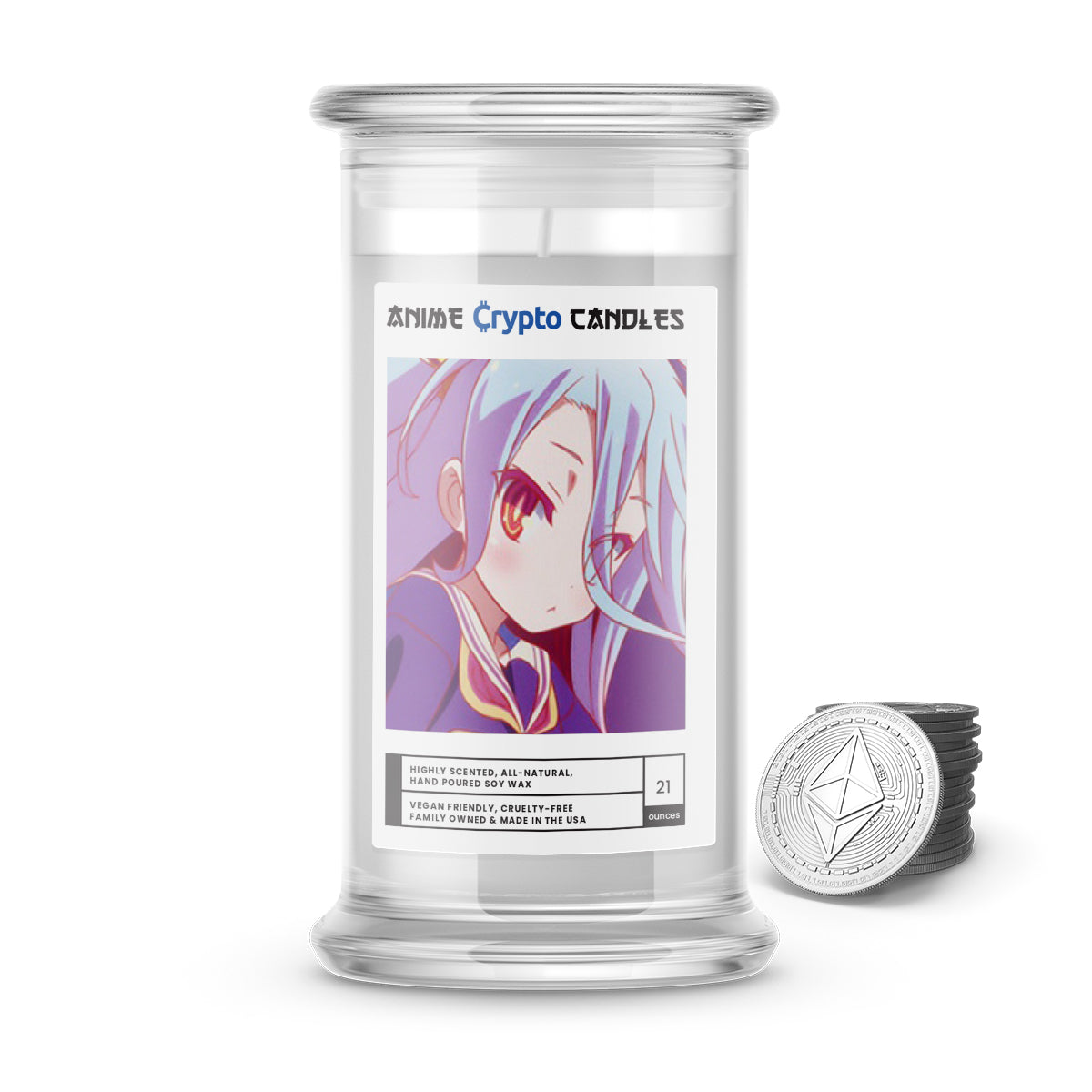 Shiro (白) - Crypto Anime Candles