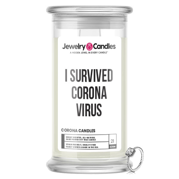 I Survived Corona Virus Jewelry Candle