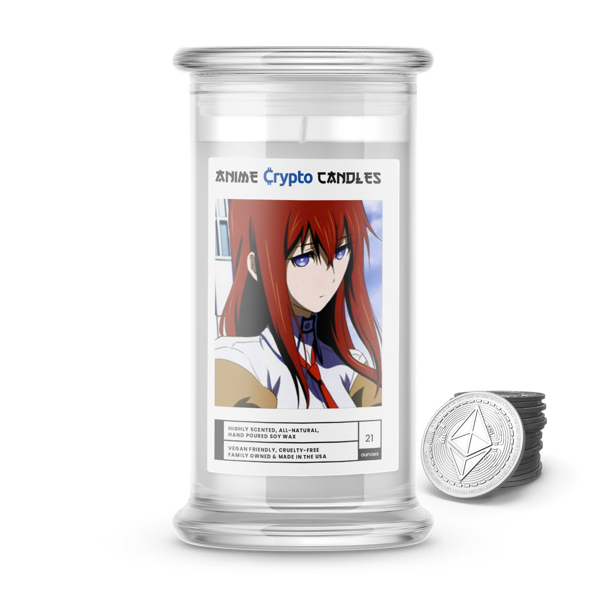 Makise, Kurisu (牧瀬 紅莉栖) - Crypto Anime Candles