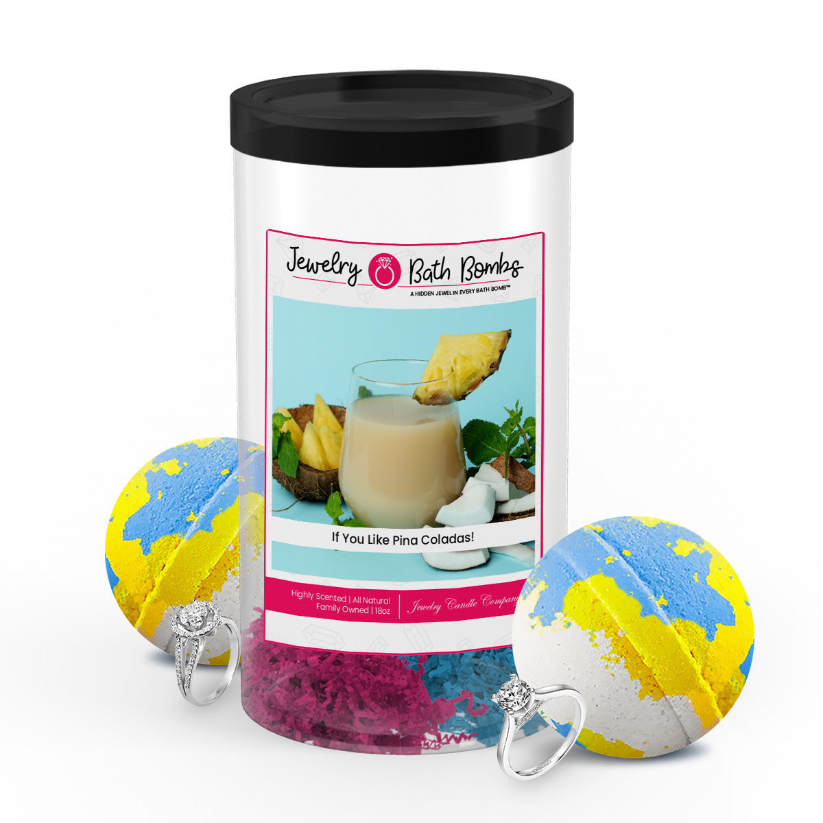 If You Like Pina Coladas! Jewelry Bath Bombs Twin Pack