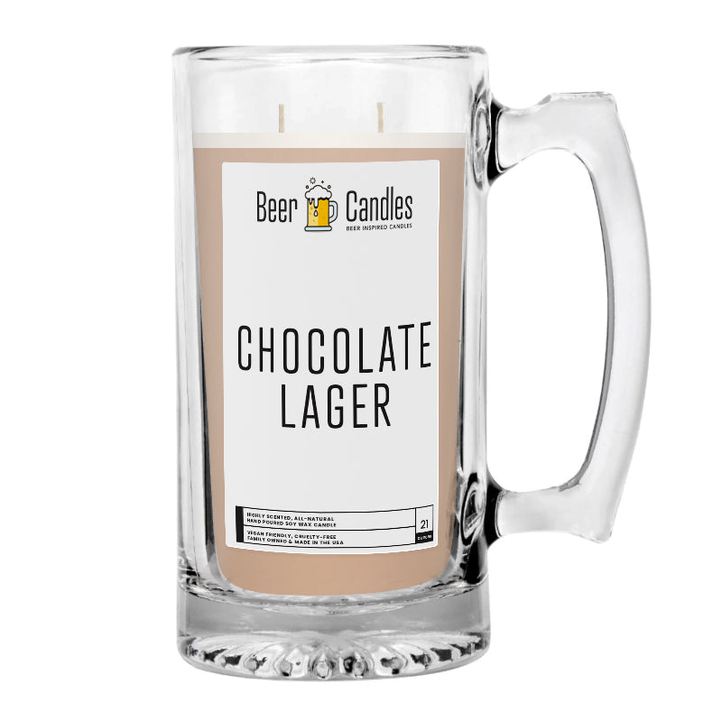Chocolate Lager Beer Candle