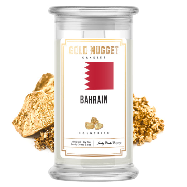 Bahrain Countries Gold Nugget Candles