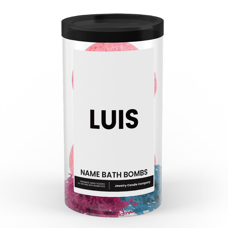 LUIS Name Bath Bomb Tube