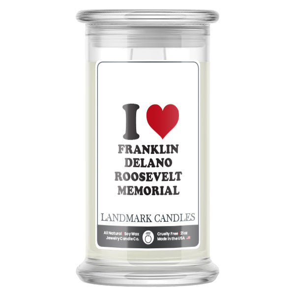 I Love FRANKLIN DELANO ROOSEVELT MEMORIAL Landmark Candles