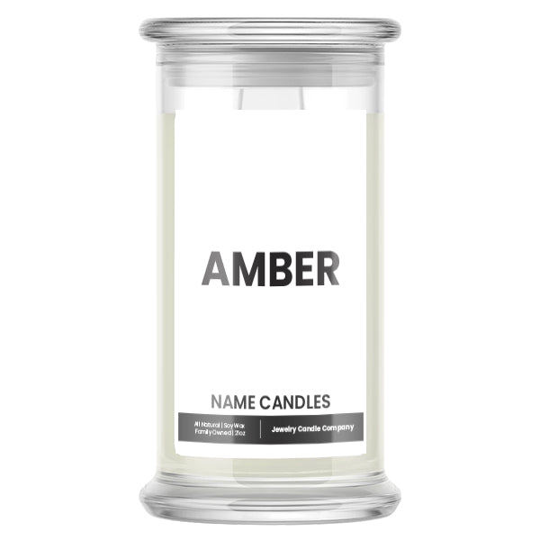 AMBER Name Candles