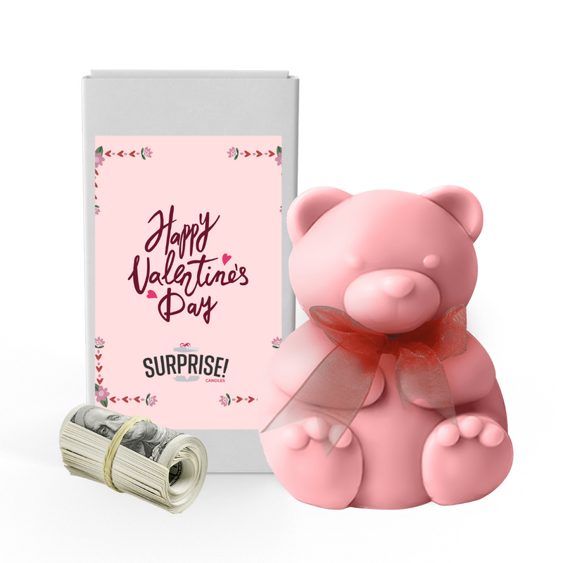 Happy Valentine's Day 2 | Valentines Day Surprise Cash Money Bear Wax Melts