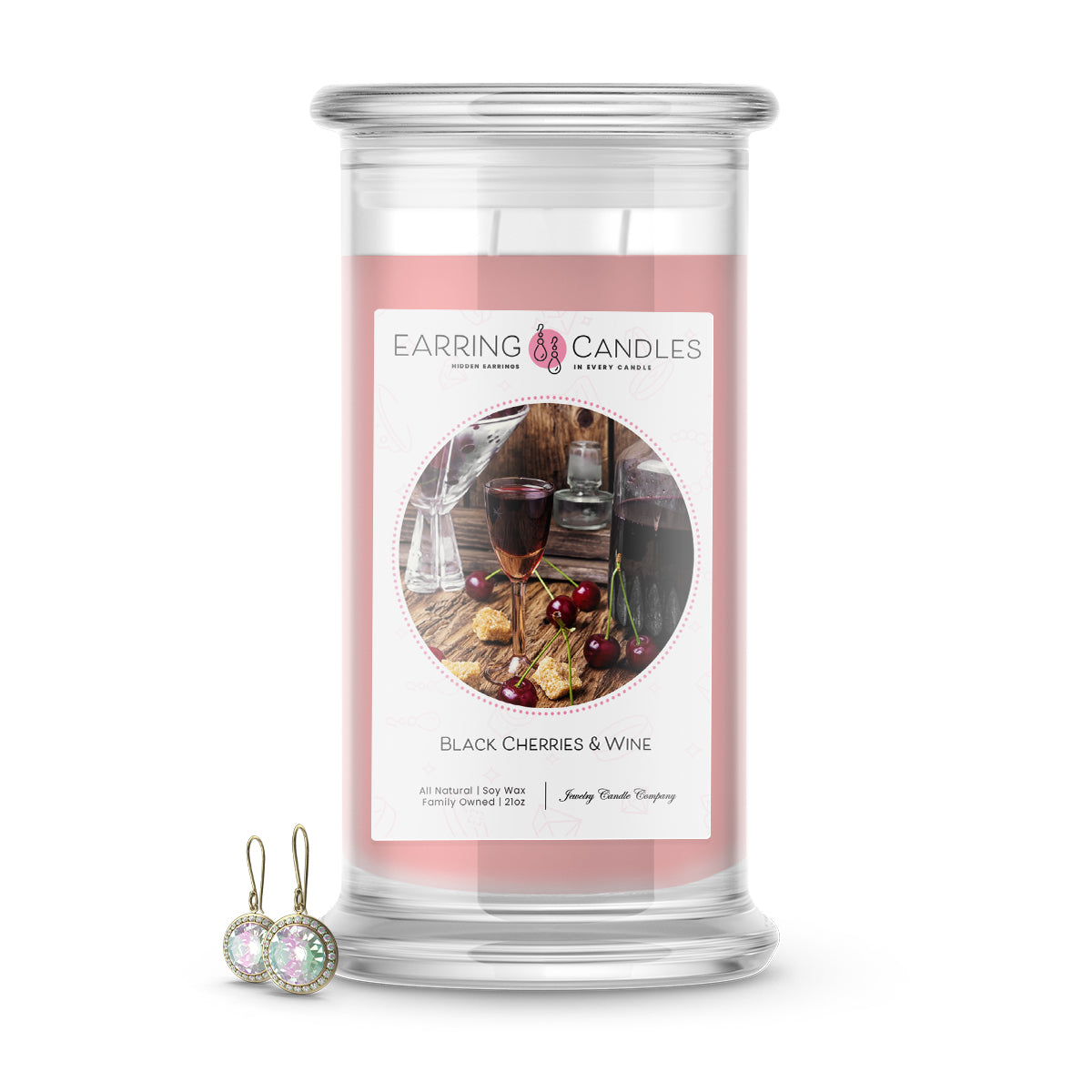 Black Cherries & Wine | Earring Candles