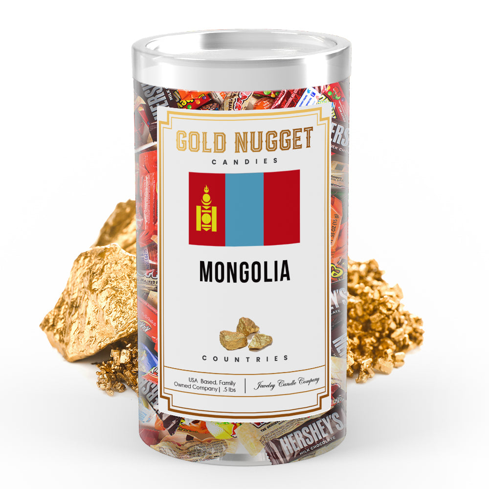 Mongolia Countries Gold Nugget Candy