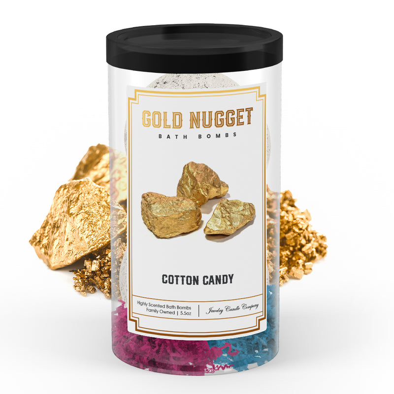 Cotton Candy Gold Nugget Bath Bombs