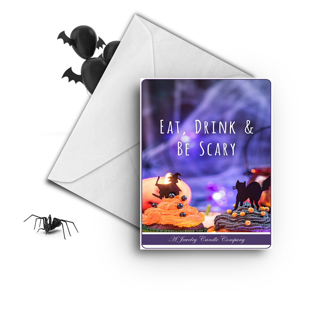 Eat, Drink & Be scary Greetings Card