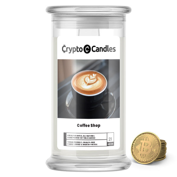 Coffee Shop Crypto Candle