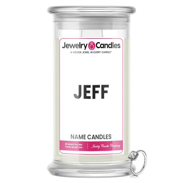 JEFF Name Jewelry Candles