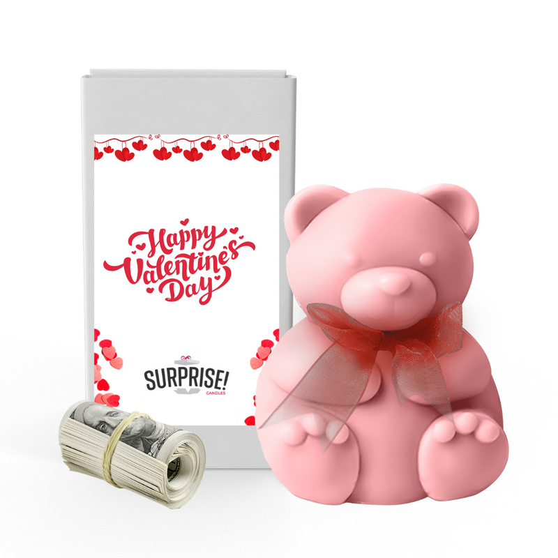 Happy Valentine's Day 4 | Valentines Day Surprise Cash Money Bear Wax Melts