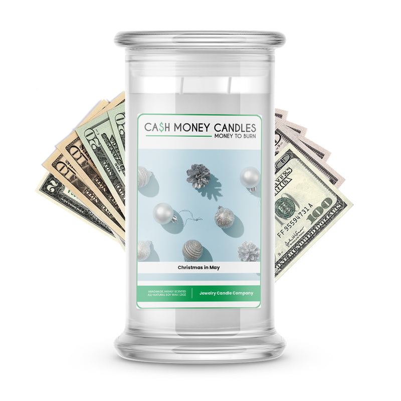 Christmas in May Cash Candle