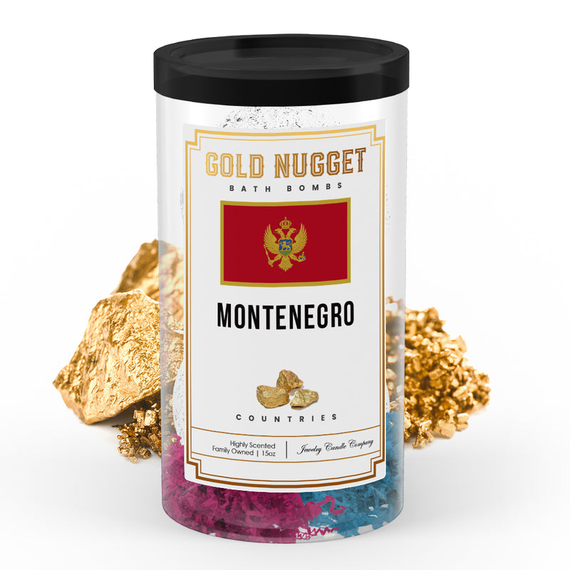 Montenegro Countries Gold Nugget Bath Bombs