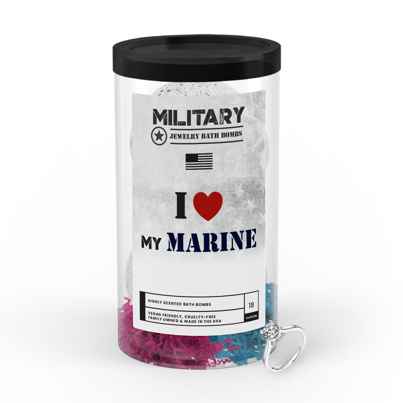 I ❤️ my MARINE | Military Jewelry Bath Bombs