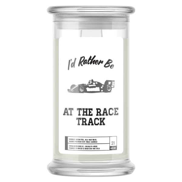 I'd rather be At The Race Track Candles