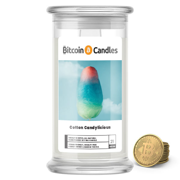Cotton Candylicious Bitcoin Candles