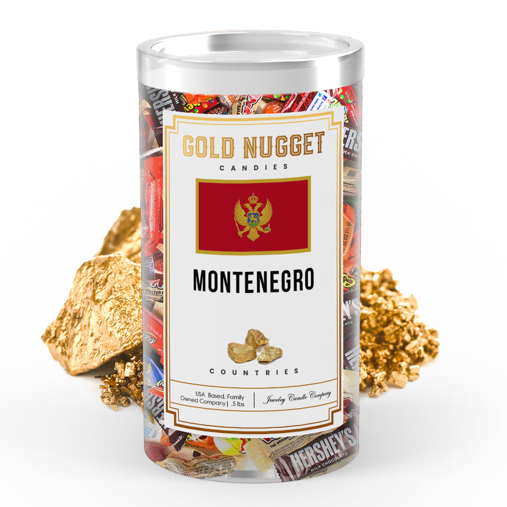 Montenegro Countries Gold Nugget Candy