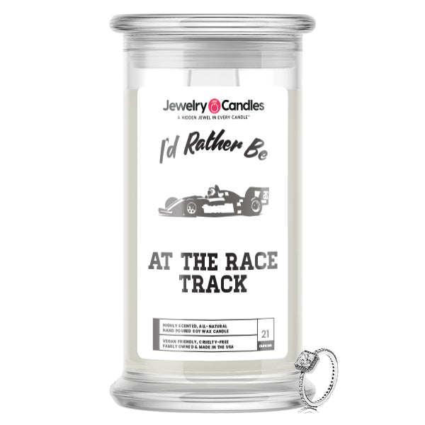I'd rather be At The Race Track Jewelry Candles