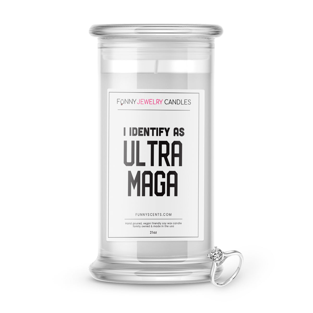 I Identify As a Ultra Mega Jewelry Funny Candles