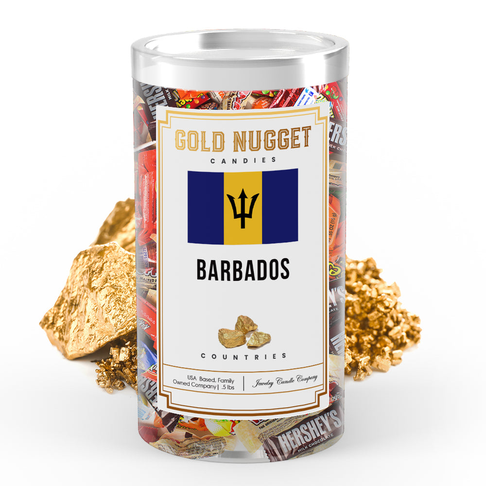 Barbados Countries Gold Nugget Candy