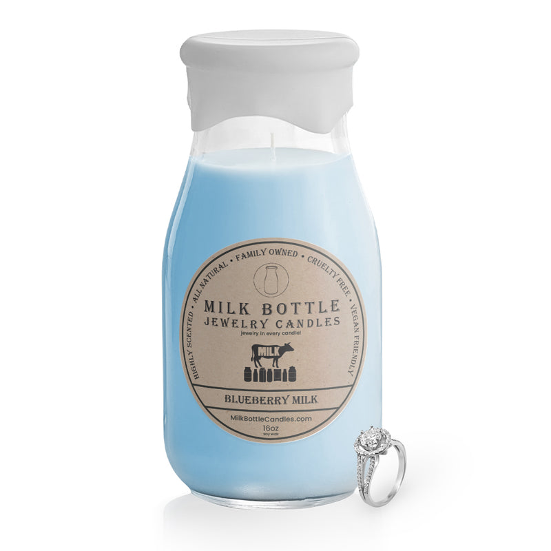 Blueberry Milk - Milk Bottle Jewelry Candles