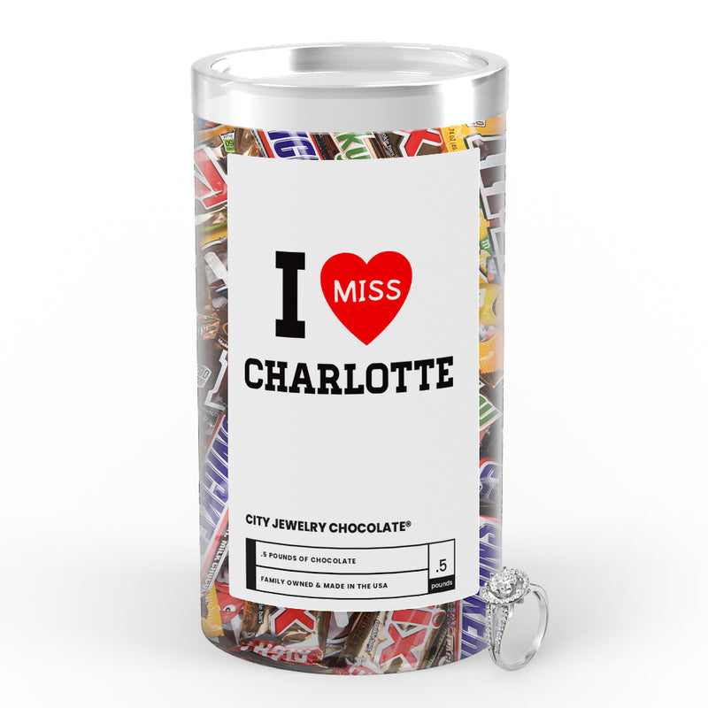 I miss Charlotte City Jewelry Chocolate
