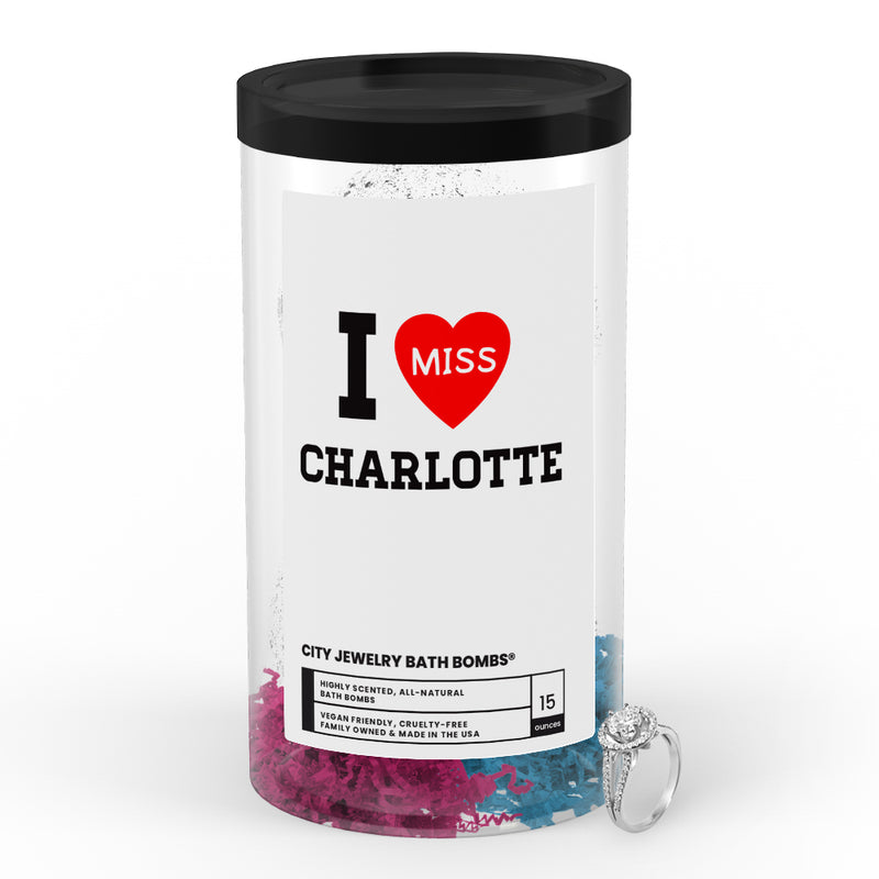 I miss Charlotte City Jewelry Bath Bombs