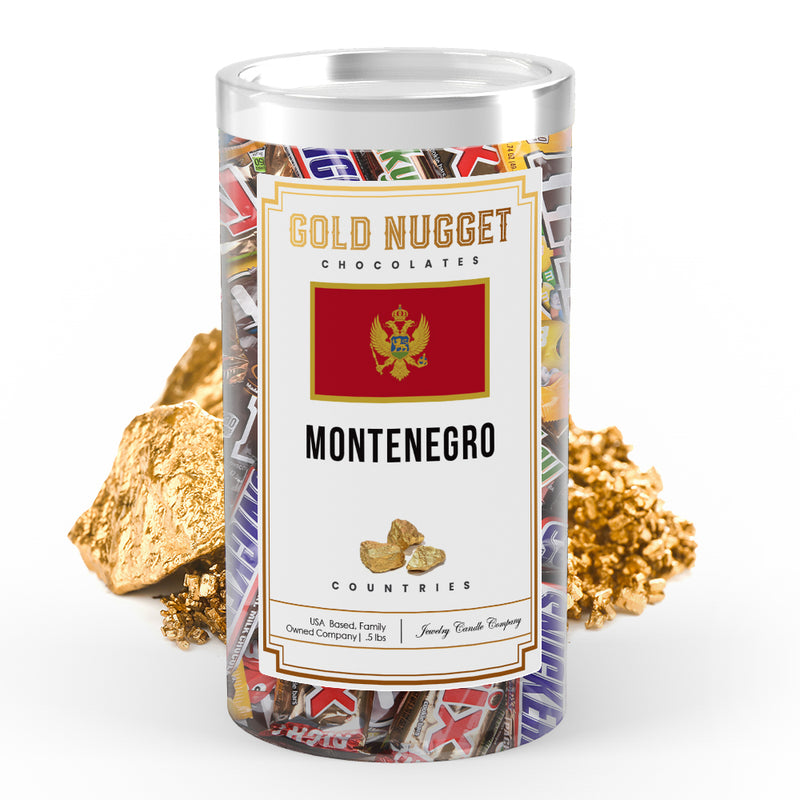 Montenegro Countries Gold Nugget Chocolates