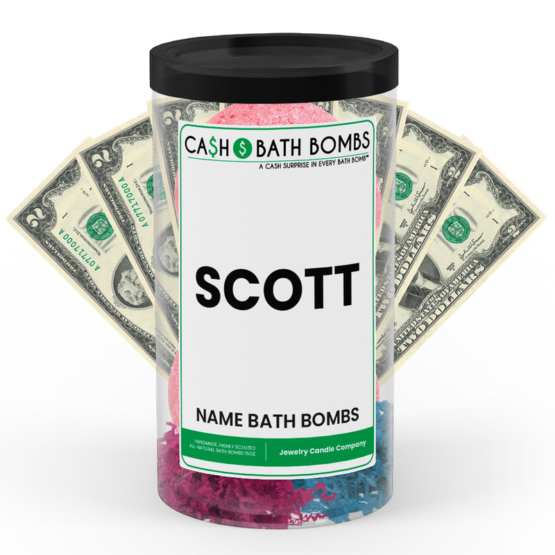 SCOTT Name Cash Bath Bomb Tube