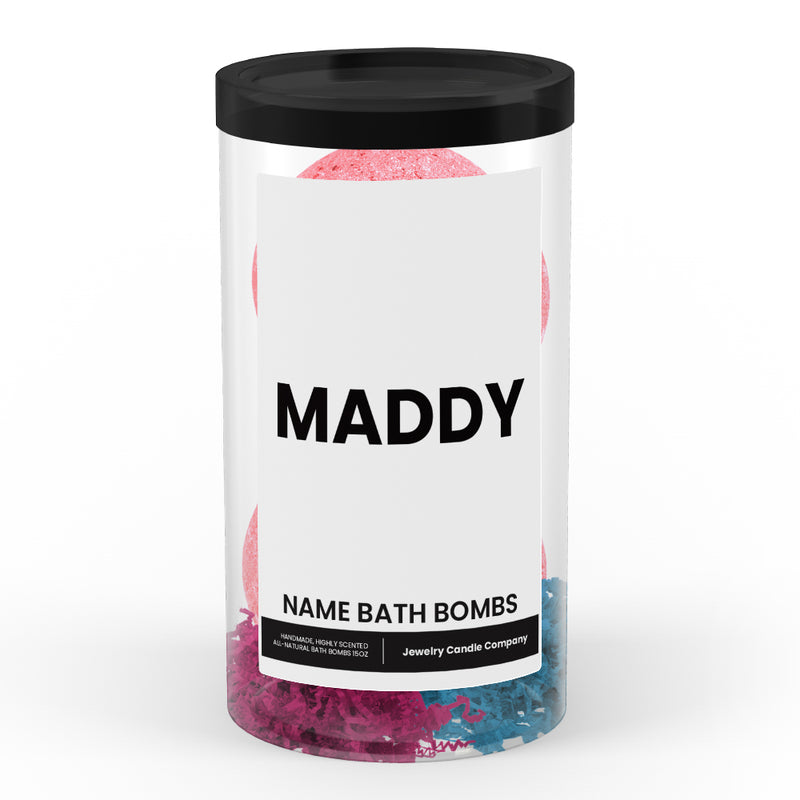 MADDY Name Bath Bomb Tube