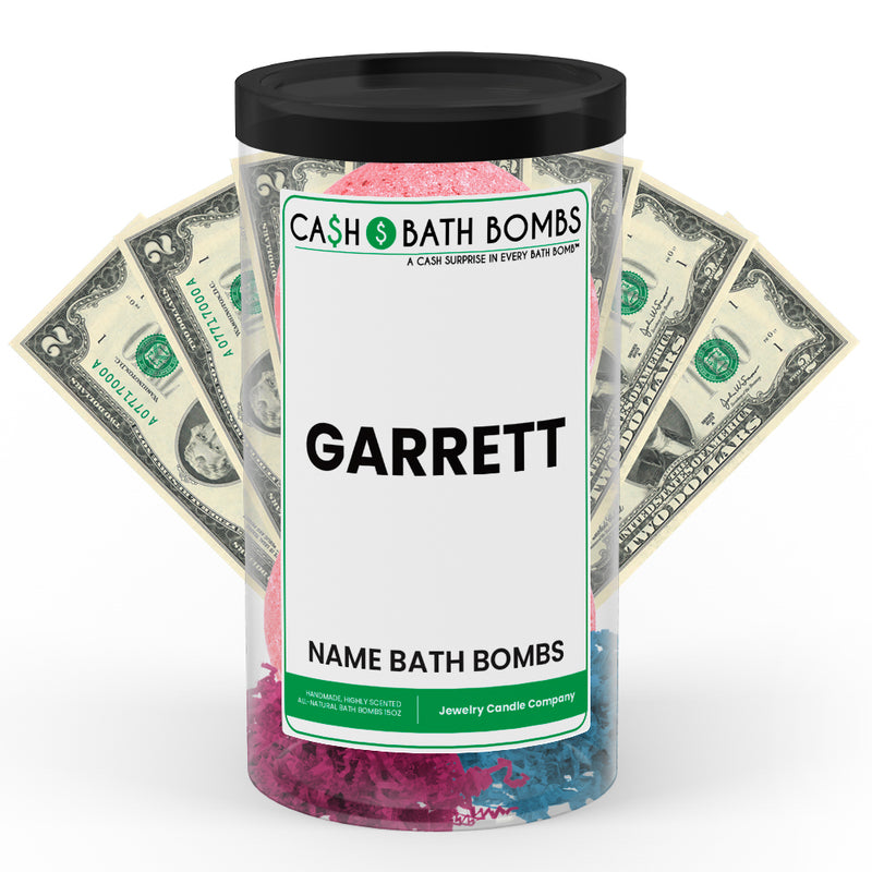 GARRETT Name Cash Bath Bomb Tube