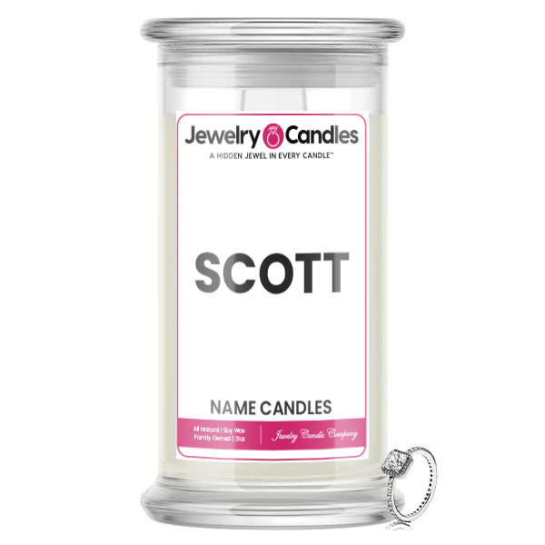 SCOTT Name Jewelry Candles