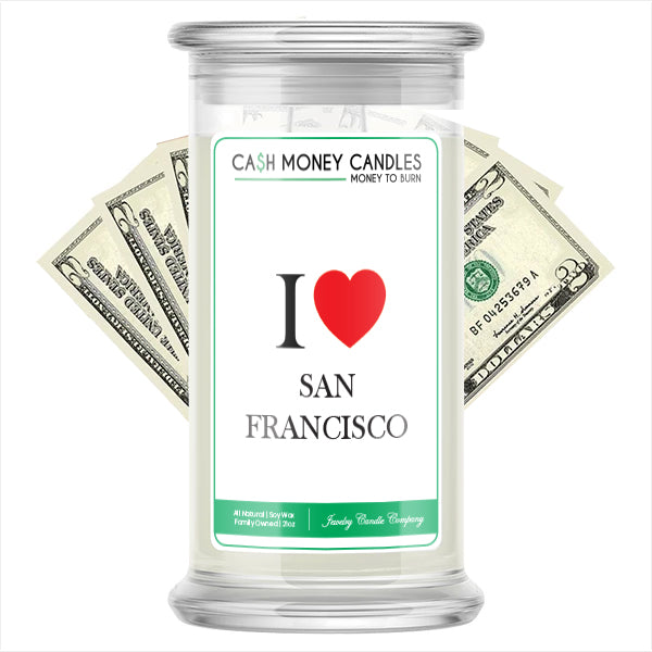 I Love SAN FRANCISCO  Candle