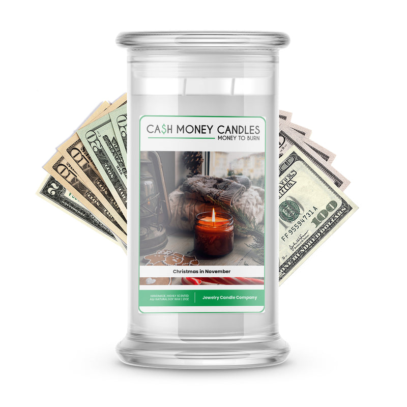 Christmas in November Cash Candle