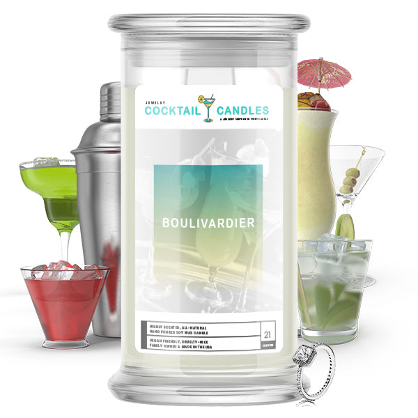 Boulivardier Cocktail Jewelry Candle